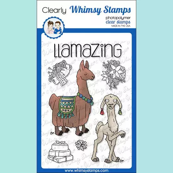 Whimsy Stamps -  Llamazing Llamas Clear Stamps