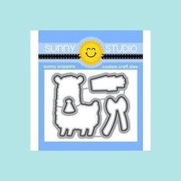 Goldenrod Sunny Studio Stamps - Lovable Llama Stamps and Dies