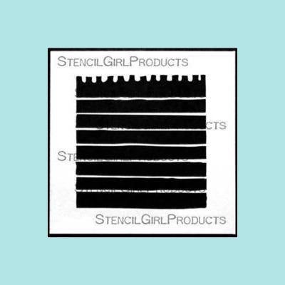 Black StencilGirl - Mini Stencils 4" x 4"