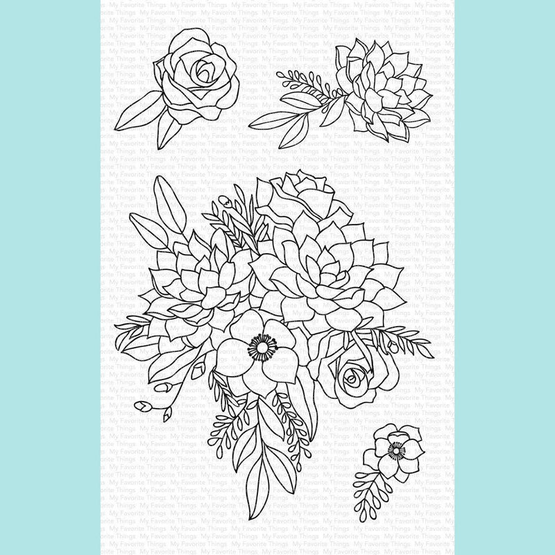 My Favorite Things - Fantasy Florals WS Stamps and Die-namics