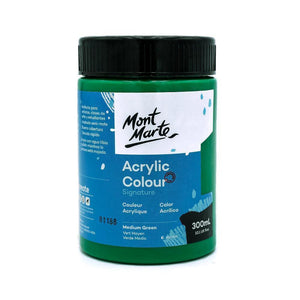 Mont Marte Acrylic Colour Signature 300ml Medium Green