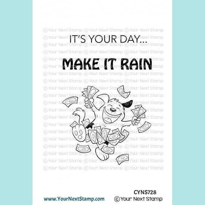 Your Next Stamp - YNS - Make it Rain Stamps and Dies