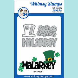 Whimsy Stamps - Malarkey Word Die Set