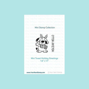 Mint Cream Your Next Stamp Mini Holiday Hello Stamp & Die - Christmas