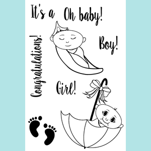  Oh Baby Clear Stamps