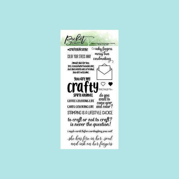 White Smoke Picket Fence Studios - Crafty Lifestyle - Stamp Set