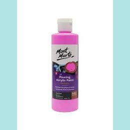 Mont Marte - Premium Pouring Acrylic Paint 240ml (8.12oz) HOT PINK