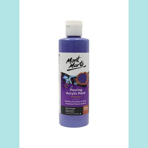Mont Marte - Premium Pouring Acrylic Paint 240ml (8.12oz) DARK PURPLE
