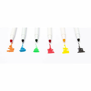 Sugar Crafty - Edible Ink Marker Pens (6 colours) Set 1
