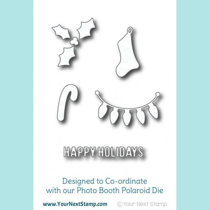 Your Next Stamp - Holiday Photo Booth Elements Die Set