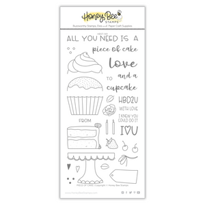 Honey Bee Stamps - Piece Of Cake  Stamp and Die