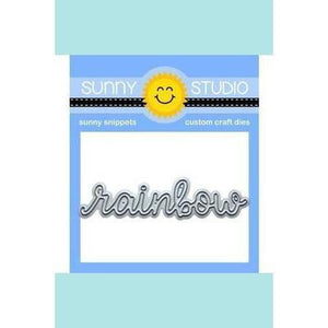 Sunny Studio Stamps - Rainbow Word Die