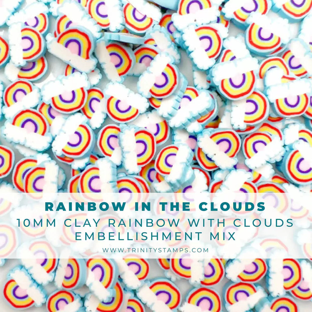 Trinity Stamps - Rainbow in the Clouds - Embellishment Mix