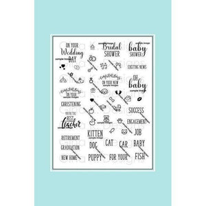 Gina K Designs - Clear Stamp - Reasons To Celetrate