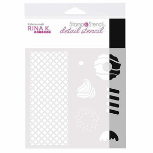 Rina K. Designs - StampnStencil Detail Stencil - Sweet Stuff
