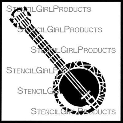 StencilGirl - Instrumental Banjo Stencil