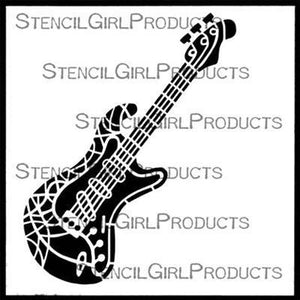 StencilGirl - Instrumental Electric Guitar Stencil