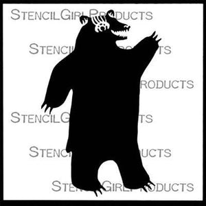 StencilGirl - Happy Bear Stencil