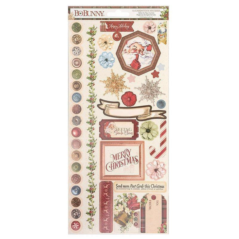 BoBunny - Christmas Treasures - 6 x 12 Cardstock Stickers