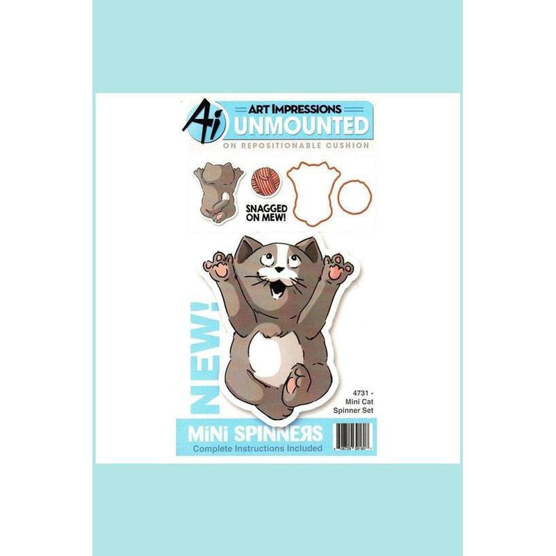 Art Impressions - Mini Cat Spinner Stamp and Die