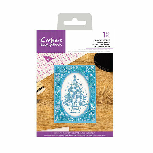 Crafter's Companion - Christmas Clear Acrylic Stamps - Under The Tree