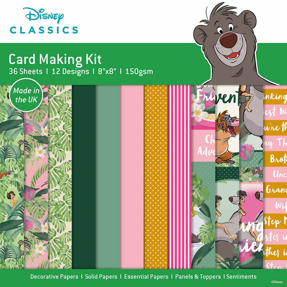 Creative World Of Crafts Disney Card Making Pad - Jungle Book - by Creative Expressions