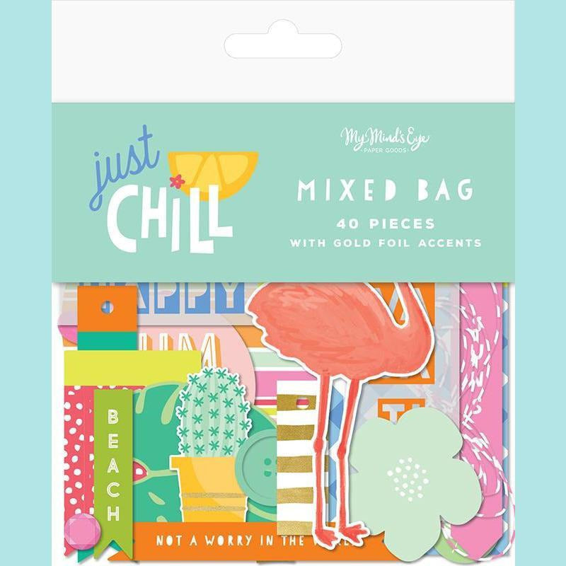 My Mind's Eye - Just Chill Collection - Ephemera - Mixed Bag with Foil Accents