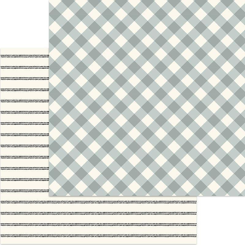 My Mind's Eye - Gingham Gardens Collection - 12 x 12 Double Sided Paper
