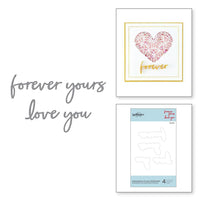 Spellbinders - Expressions of Love Sentiments Etched Dies from Expressions of Love Collection
