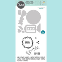 Sizzix - Framelits Die Set 9PK w/ 6PK Stamps - Easter Fun