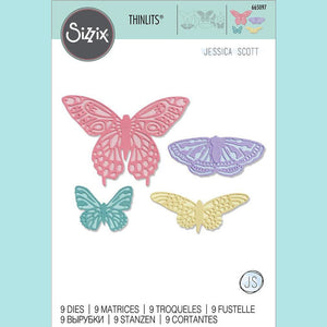 Sizzix - Thinlits Die Set 9PK - Flutter on By