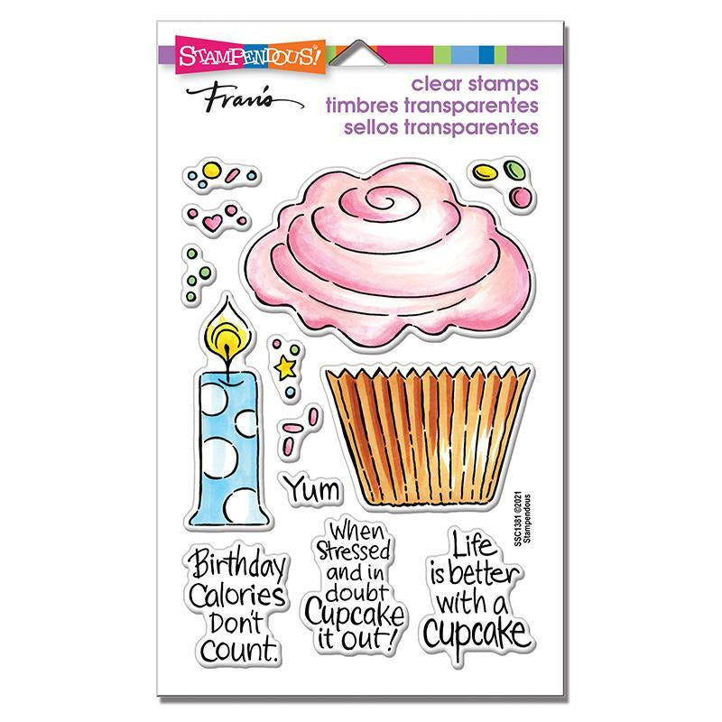 Stampendous - POP Cupcake Perfectly Clear Stamps Set