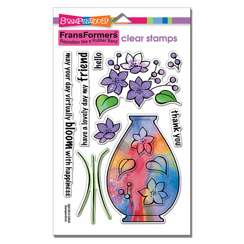 Stampendous - FransFormer™ Vase Stamp Set