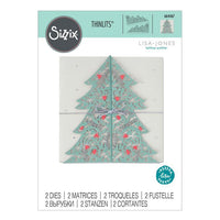 Sizzix - Thinlits Die Set 2PK - Christmas Tree Card