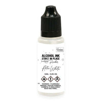 Couture Creations - Stayz in Place - Alcohol Ink Pad 12ml Reinker ARTIC WHITE PEARLESCENT