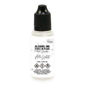 Couture Creations - Stayz in Place - Alcohol Ink Pad 12ml Reinker ARTIC WHITE PEARLESCENT