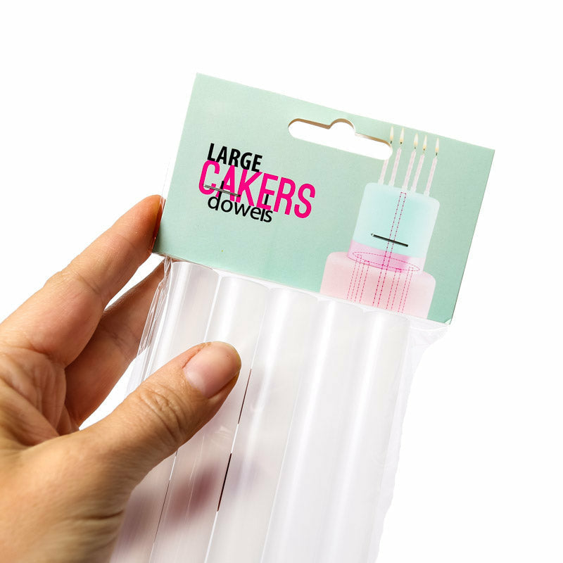 Sugar Crafty - Cakes Dowels - Large Opaque - Pack of 5