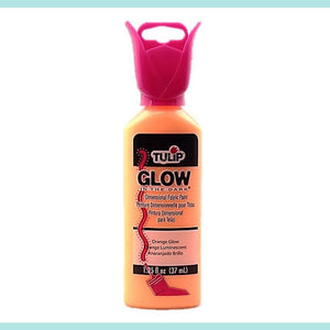Tulip - Glow In The Dark - Dimensional Fabric Paint - Orange Glow