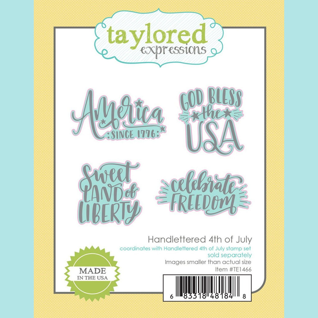 Taylored Expressions - Handlettered 4th of July Dies