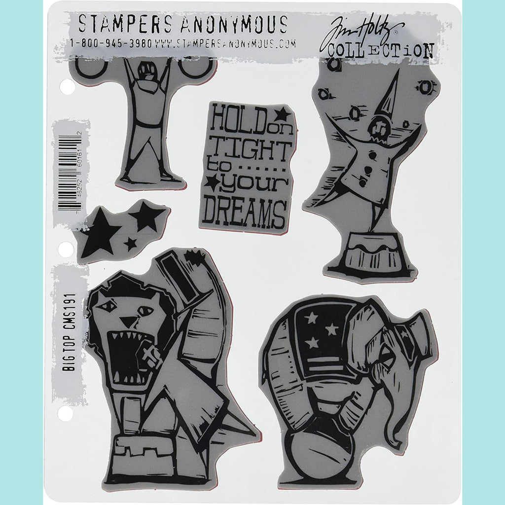 Tim Holtz® Stampers Anonymous - Cling Mount Stamps - Big Top