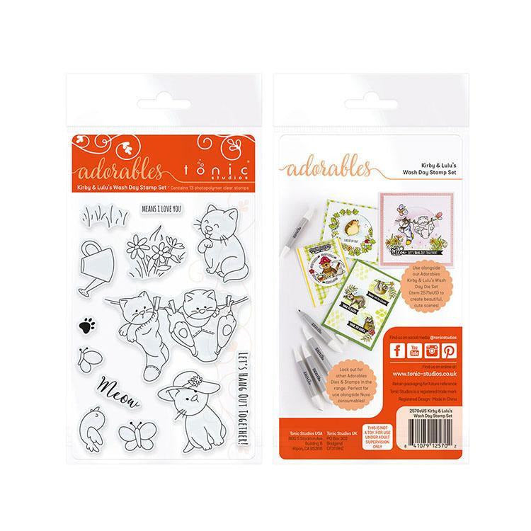 Tonic Studios - Adorables - Kirby & Lulu's Wash Day Stamp Set