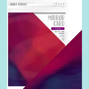 Tonic Studios - Craft Perfect - Iridescent Mirror Card PURPLE  RAIN