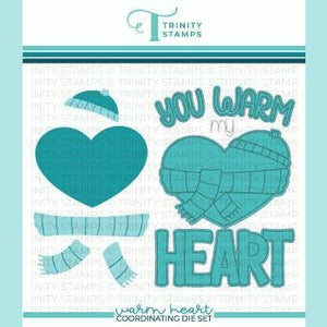 Light Sea Green Trinity Stamps - Warm Heart Coordinating Die Set