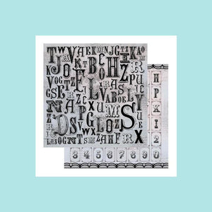 Gray Ultimate Craft - Patterned Paper - ML -Typography
