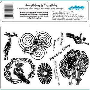 Creative Expressions - Umount Anything is Possible A5 stamp plate