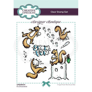 Creative Expressions - Designer Boutique Collection It’s Snowtime! A6 Clear Stamp Set