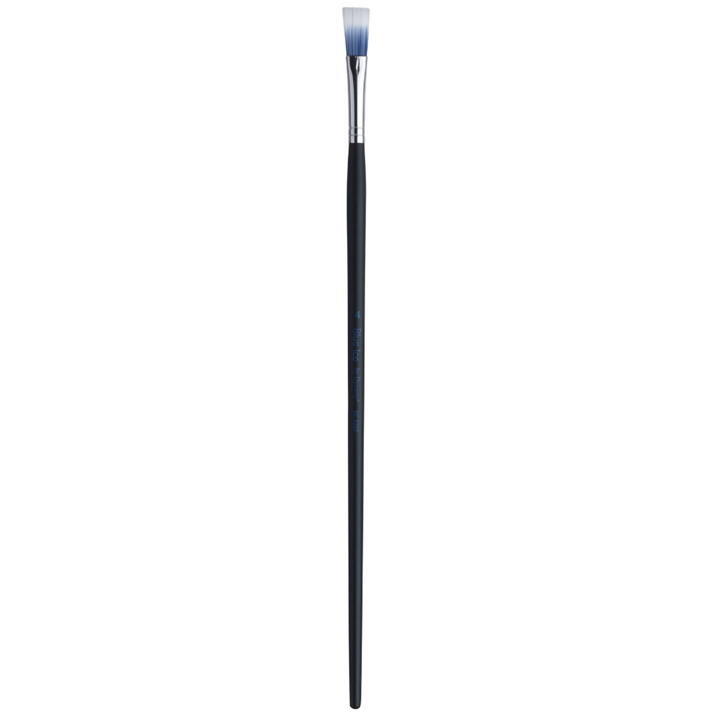 White Dynasty Blue Ice Long Handle Brush - Series 320F Flat
