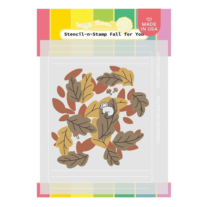 Waffle Flower - Stencil-n-Stamp: Fall for You