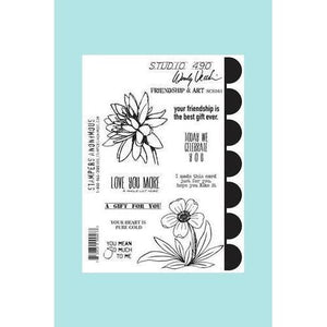 Stampers Anonymous - Wendy Vecchi Cling Mount Stamps - Friendship & Art
