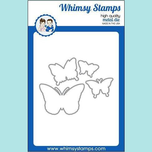 Whimsy Stamps - Butterflies Outline Die Set